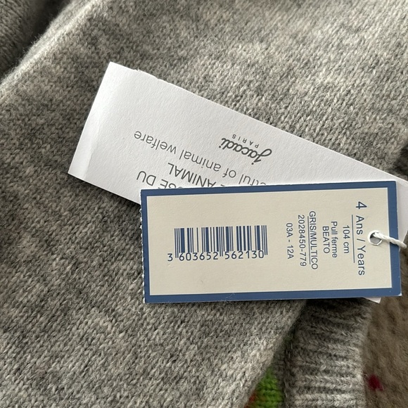 NWT✨Jacadi Paris - Kids’ Fair Isle Sweater (4 y/o) 🎁Giftable condition - Picture 6 of 6